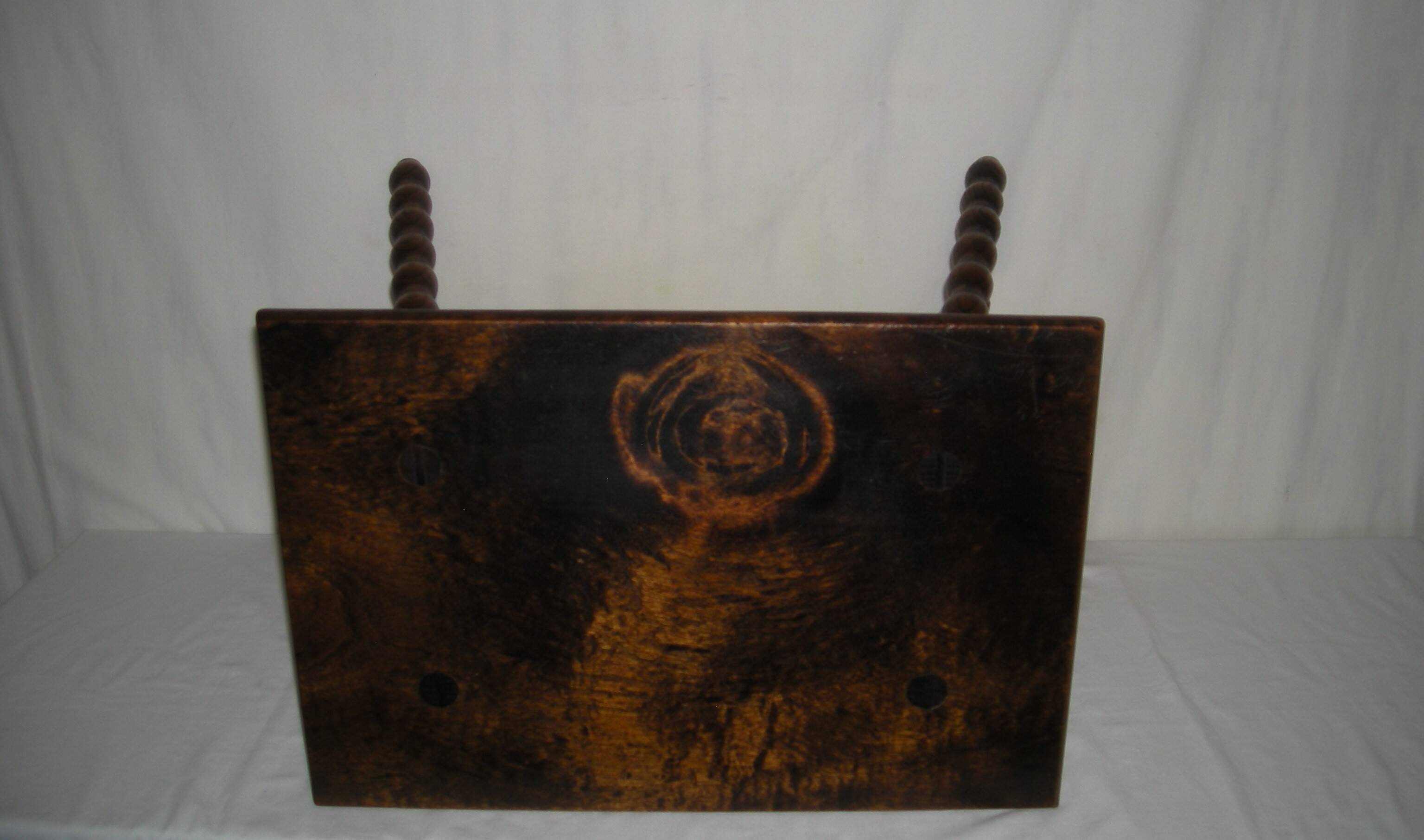 Turned wood coffee table