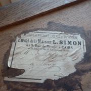 19th century faux bamboo dresser of Maison L Simon rue de Rivoli Paris