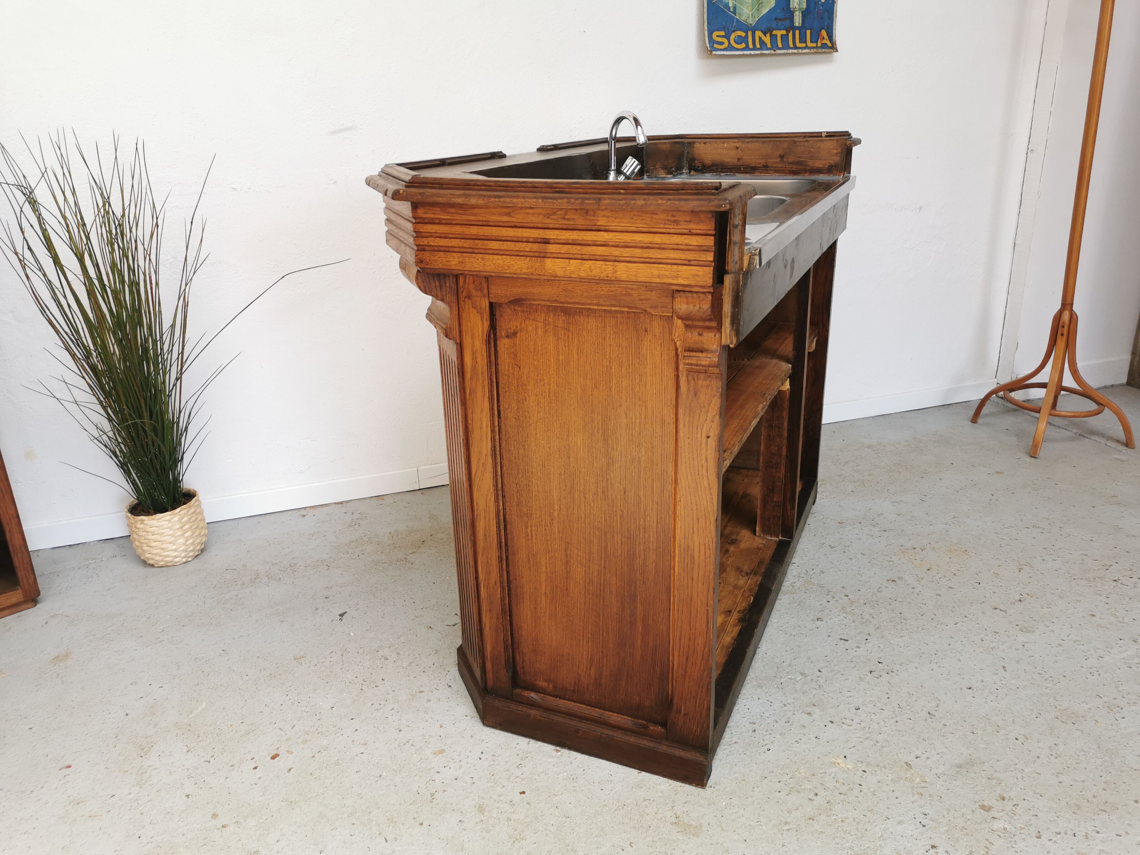 Former bistro bar counter