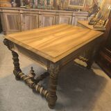 19th century desk in natural solid walnut.