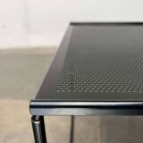 Postmodern perforated metal nesting side table from Ikea, 1980s.