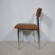Mid Century Chairs in Chrome and Fabric, Set of 4, 1970s