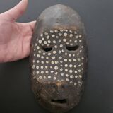 Ndaaka or Bali initiation mask | painted carved wood | h: 25 cm | Democratic Republic of the Congo