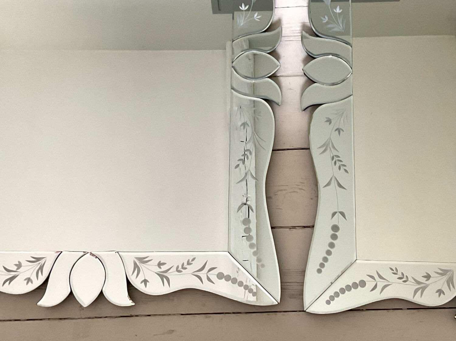 Pair of Venetian style mirrors