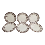 Sarreguemines earthenware dessert plates