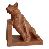 Thomas Cartier terracotta bear book holder