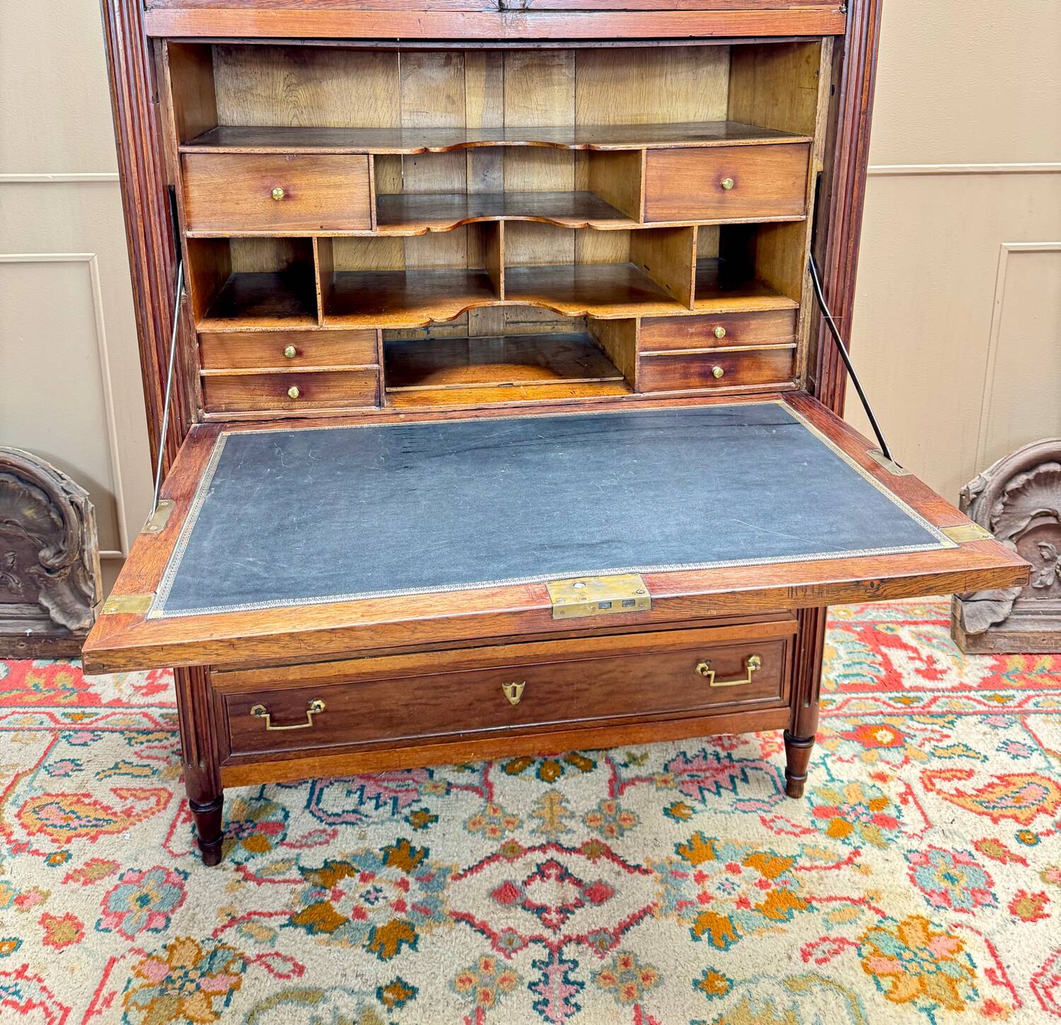 Louis XVI Mahogany Guillotine Secretary, 18th Century