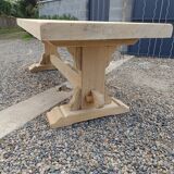 Solid walnut monastery table