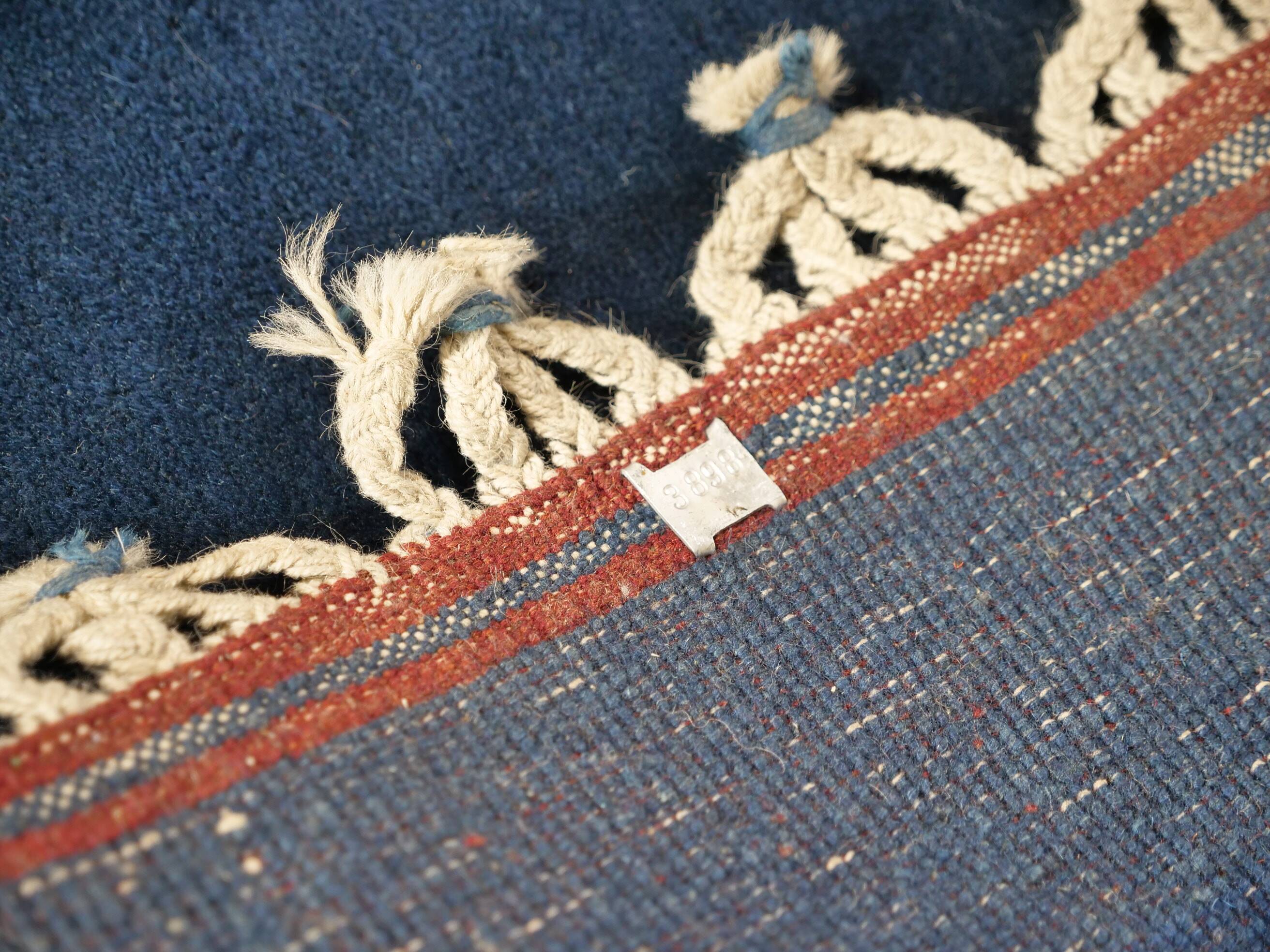 Postmodern Hand-Knotted Wool Rug from Nepal, 1980s Vintage