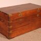almost a pair of 19th-century marine chests with double locks