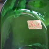 Pichet artisanal en verre vert d'Espagne