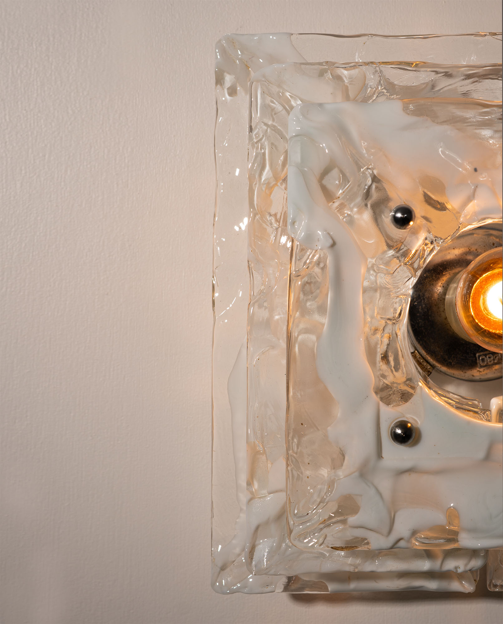 Applique en verre de Murano Carlo Nason, années 1970