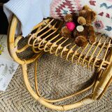 Rocking-chair en rotin pour enfant