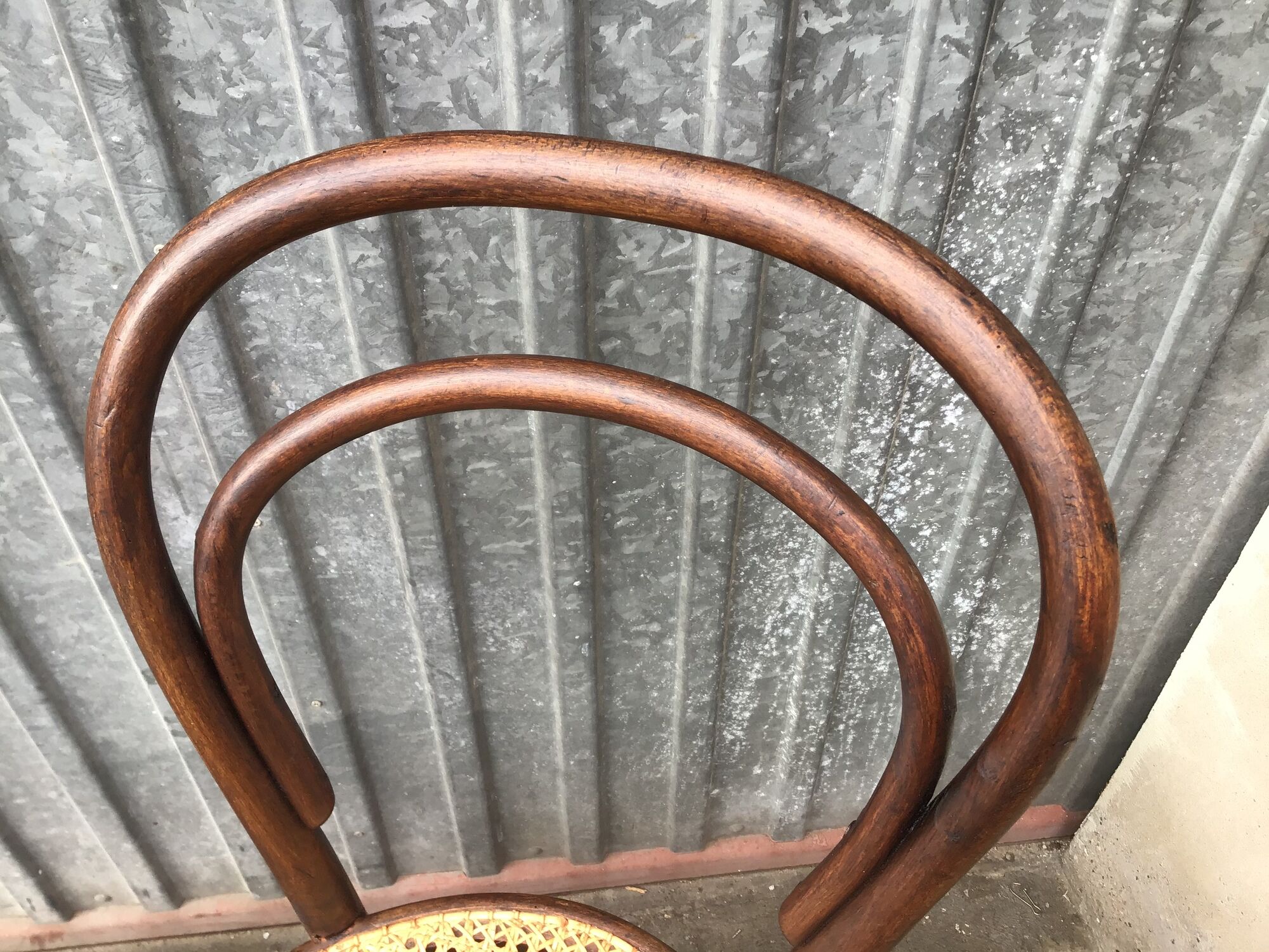 Pair of chairs curved wood tuna and Nr 14