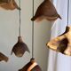 Small suspension in organic teak hat D30 H20