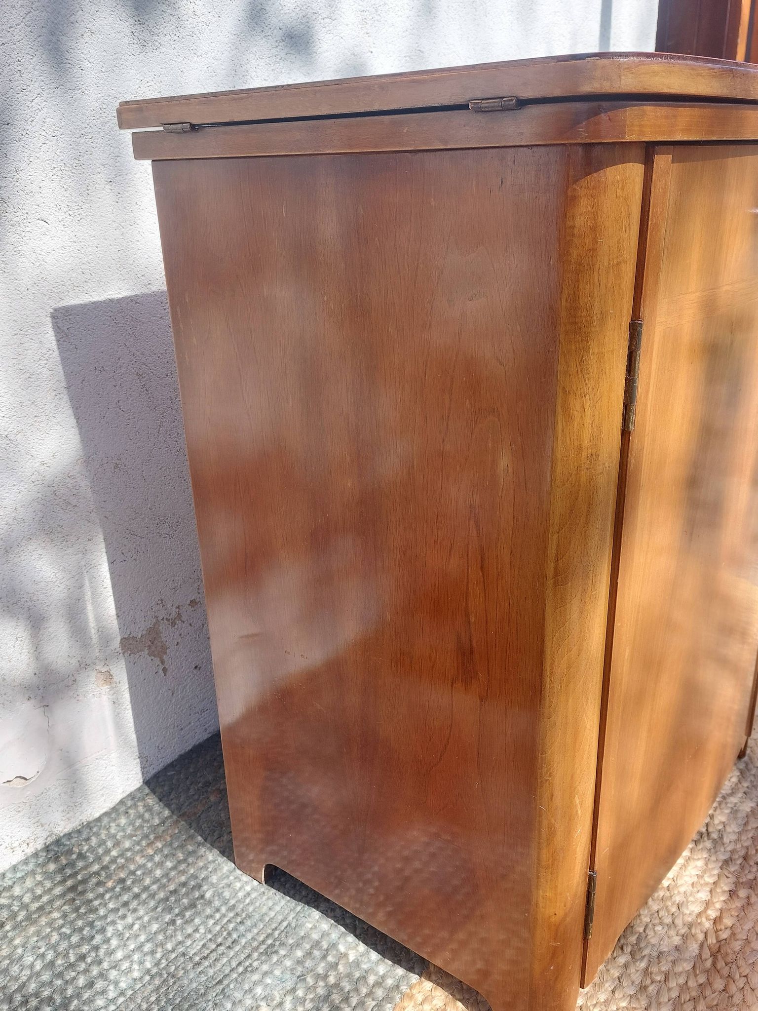 small wooden piece of furniture, vintage