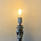 Large vintage mercury glass lamp base - 1960.