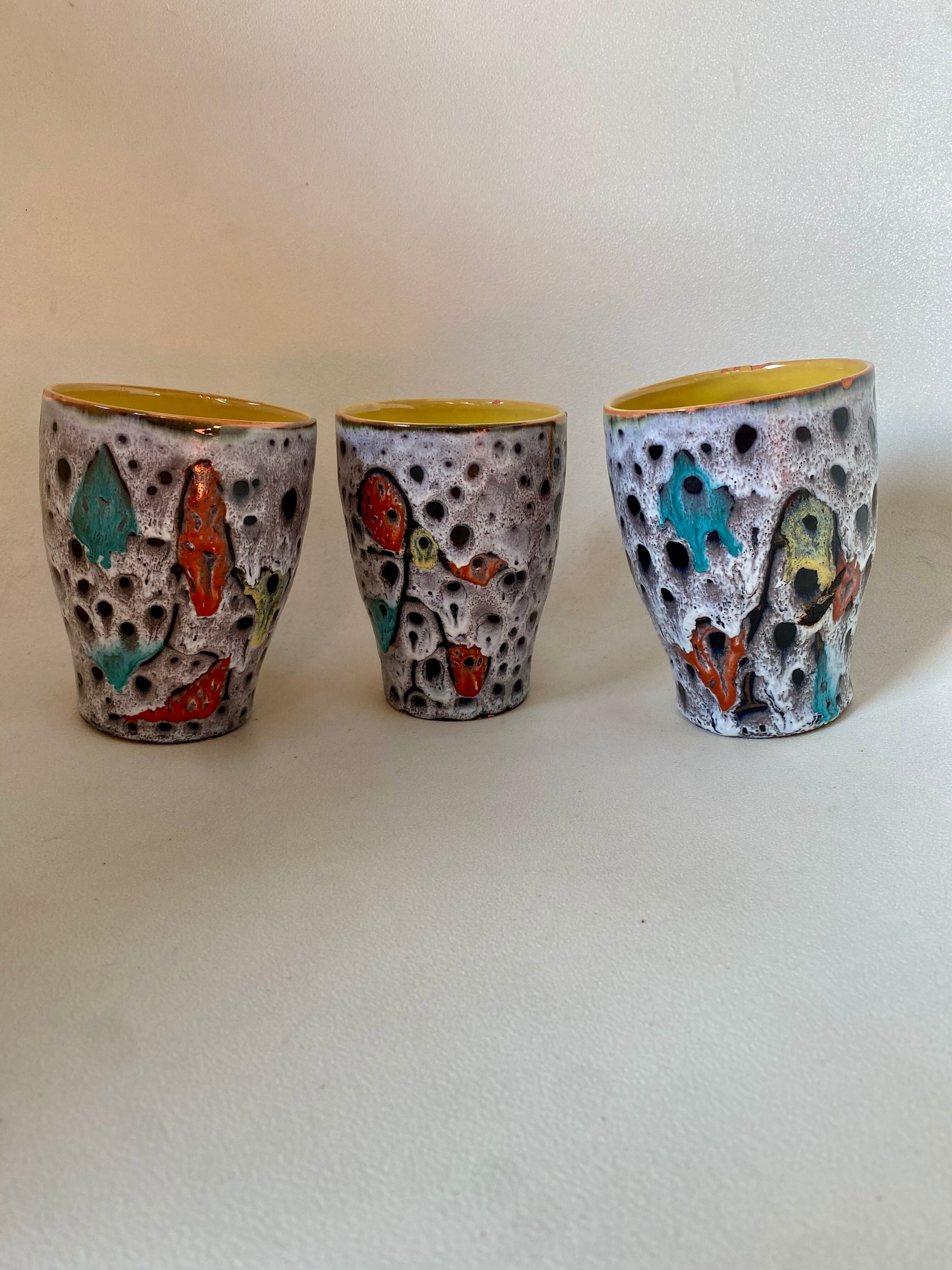 Pichet et verres Vallauris