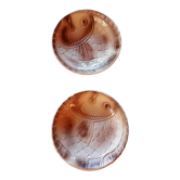 Two Sarreguemines plates