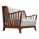 1950s, Scandinavian 2-seater sofa, reupholstered, upholstery wool, oak.