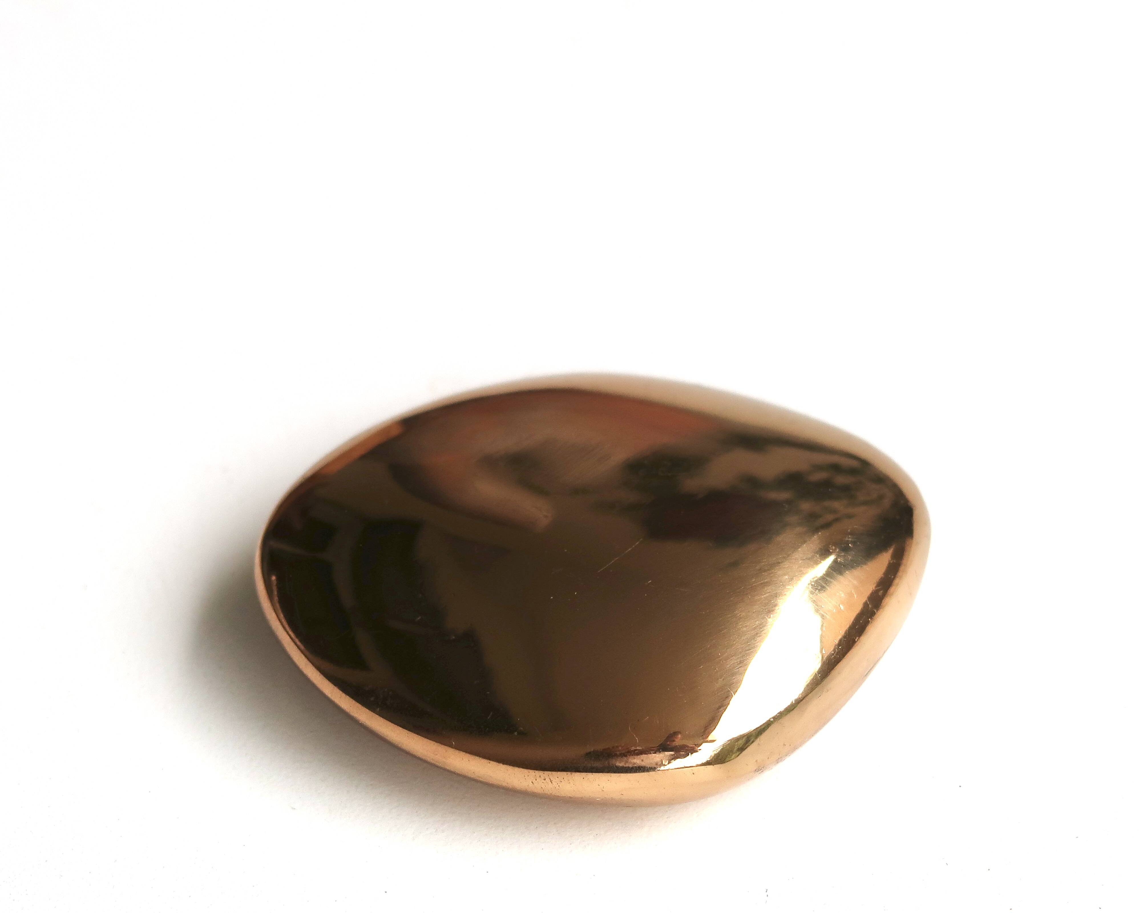 Bronze pebble sculpture signed Marjatta Weckström, 1980s.