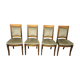 Set of 4 chairs Board Green Velvet