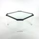 Eightie's glass and plexiglass coffee table