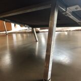 Vintage armchair in black skaï