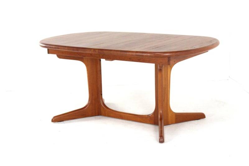 Oval 2x extendable dining table XL 'Nymindegab' - danish design vintage
