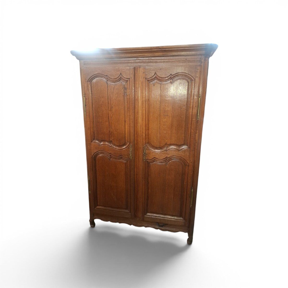 Solid oak wardrobe 19th century