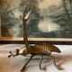 Golden metal insect ashtray