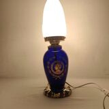 Lámpara de mesa de cristal. España, 1940s.