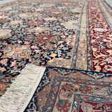 Tapis persan, ispahan en laine et soie