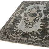 Handmade contemporary oriental 1970s 168 cm x 260 cm grey carpet