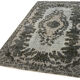 Tapis contemporain oriental des années 1970 168 cm x 260 cm tapis gris fait à la main