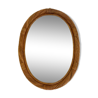 Rattan mirror from the 70 - 50x38cm
