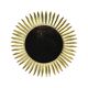 Miroir soleil convexe en métal cuivré du milieu du siècle Deknudt 54 cm