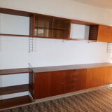 Modular String shelving system Nisse shelf Teak wall shelf 60s