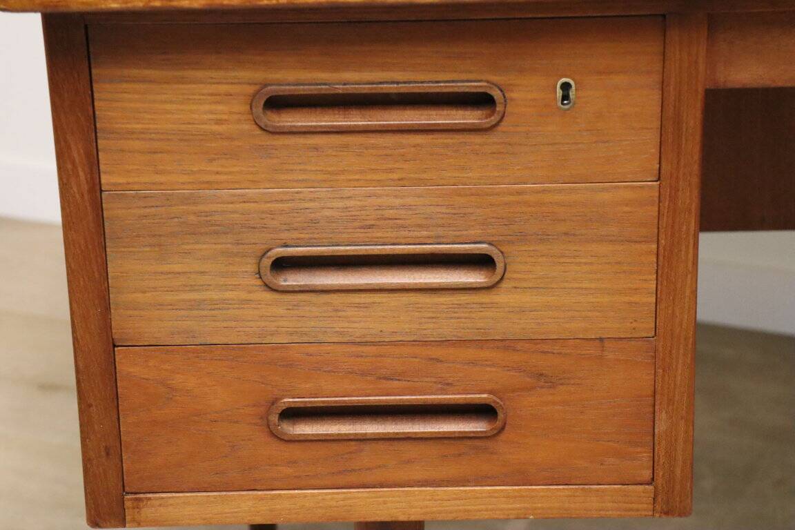 Scandinavian double-sided teak desk, 1960