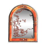 Small Moroccan mirror, tinted bone frame, 1970s