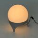 Vintage Space Age table lamp with glass globe and aluminium base