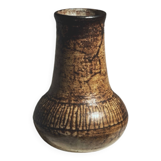 Stoneware vase by Jacques Pouchain, France, 1960