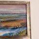 Old Painting Landscape of Tidal Marsh Coastal Impressionist