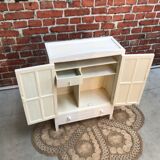 White storage cabinet