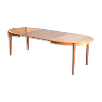 Table danoise ovale à rallonges