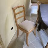 Chaises Louis Philippe barrettes pieds sabres