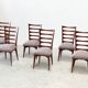 Ensemble de six chaises de salle à manger par Gaston Poisson