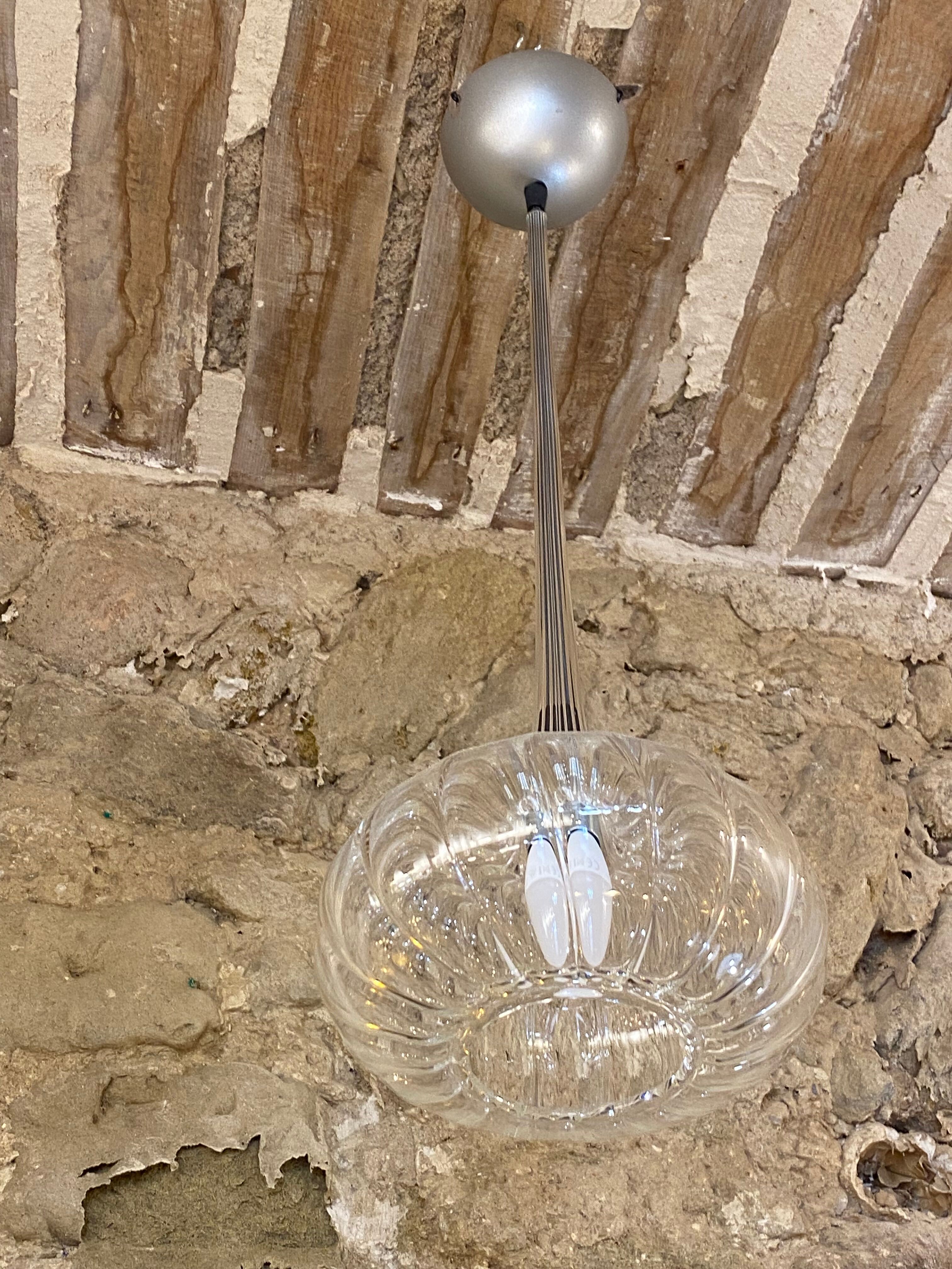 Suspension verre soufflé Melogranoblu