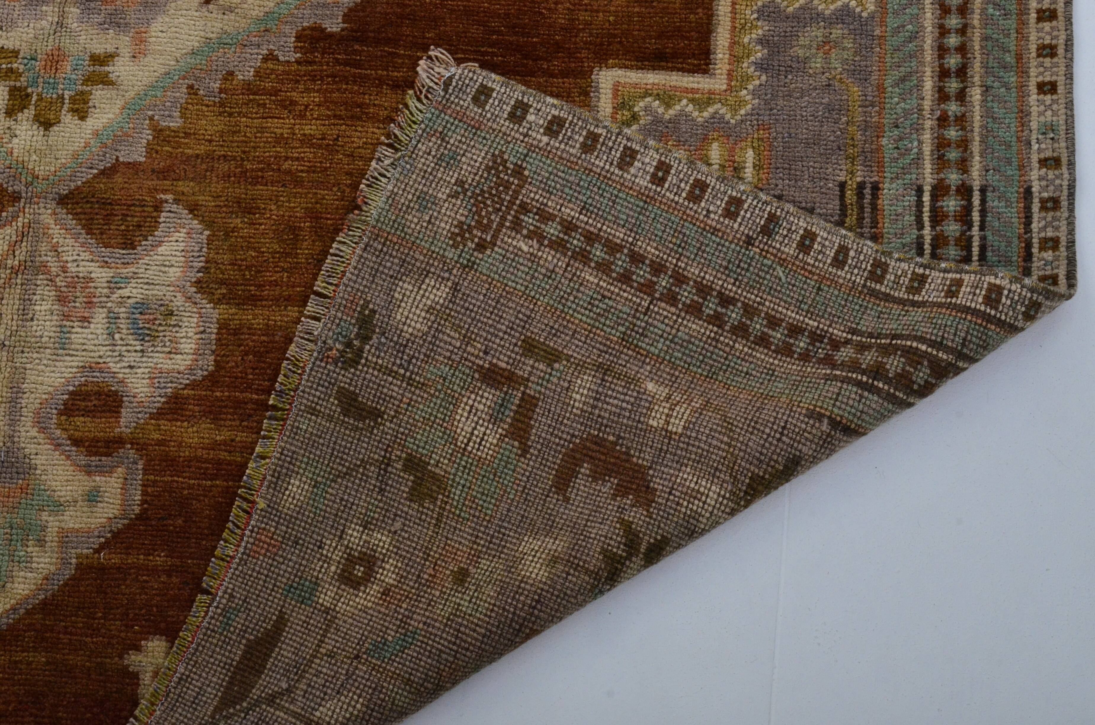 Turkish Oushak handmade rug sku 3568