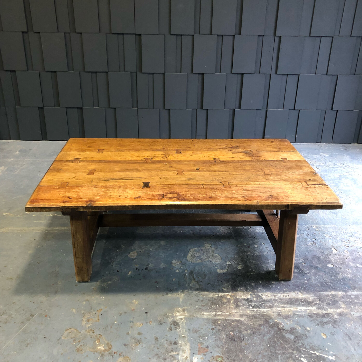 19th century wooden coffee table